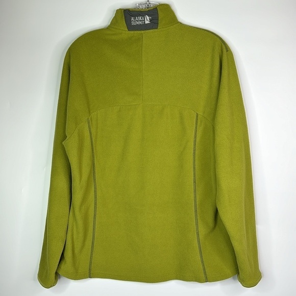 Alaska Summit Green 1/4 Zip Green Fleece Sweatshirt Size Large - Picture 4 of 8